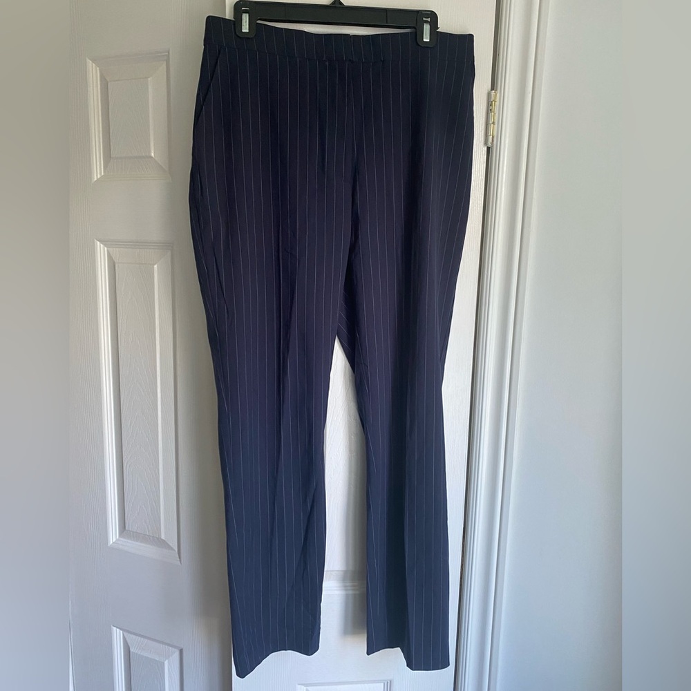 NWT Nordstrom Navy Pinstripe Women's Pants